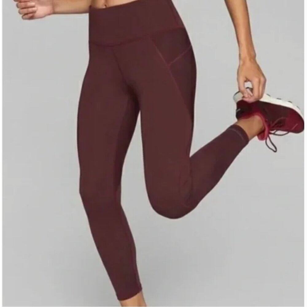 Athleta Stealth 7/8 High Rise Leggings in Cassis